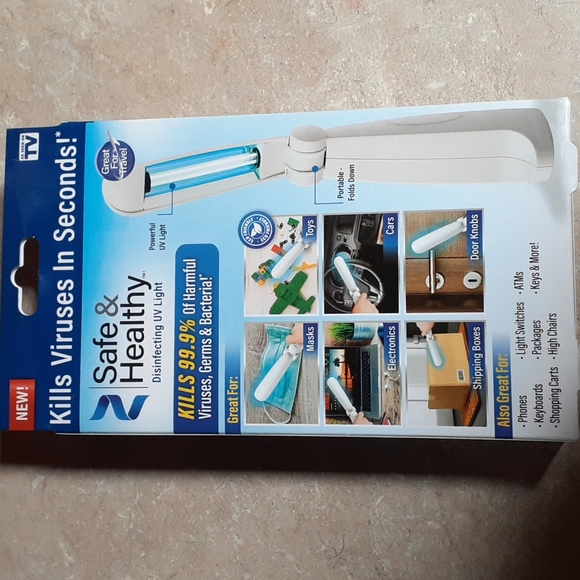 NWT Safe & Healthy Handheld Disinfecting UV Light - Picture 4 of 8
